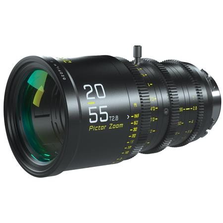 DZOFILM Pictor 20-55mm T2.8 Super35 Parfocal Zoom Cine Lens, PL Mount and EF Mount, Black