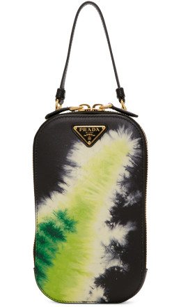 Prada - SSENSE Exclusive Black Tie-Dye Mini Bag