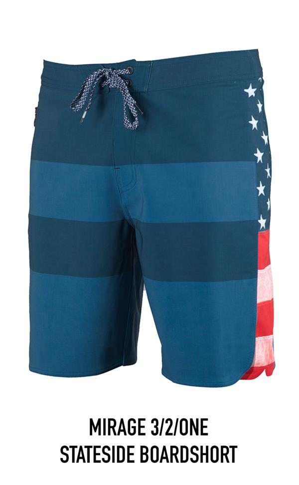 MIRAGE 3/2/ONE STATESIDE BOARDSHORTS