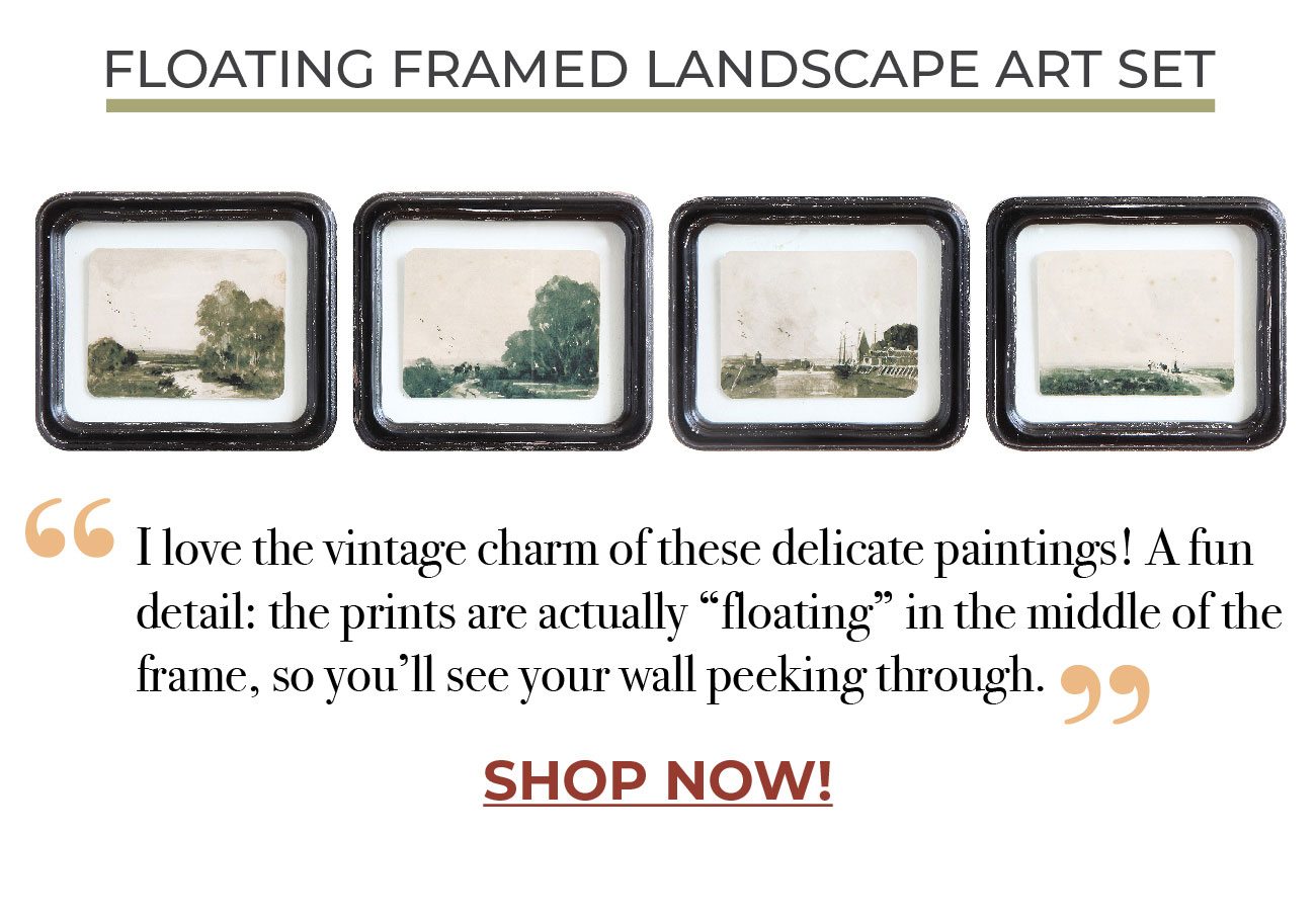 Floating Framed Landscape Art Set