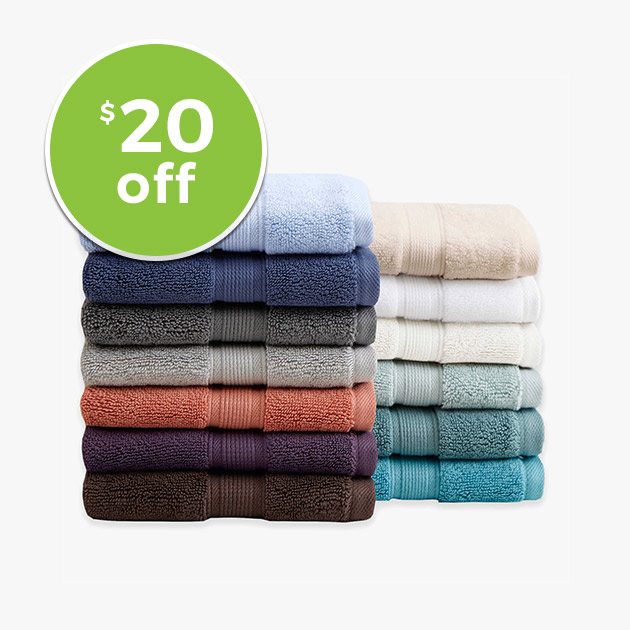 Madison Park Signature 800 GSM 100% Cotton 8-Piece Towel Set - 20dollars off