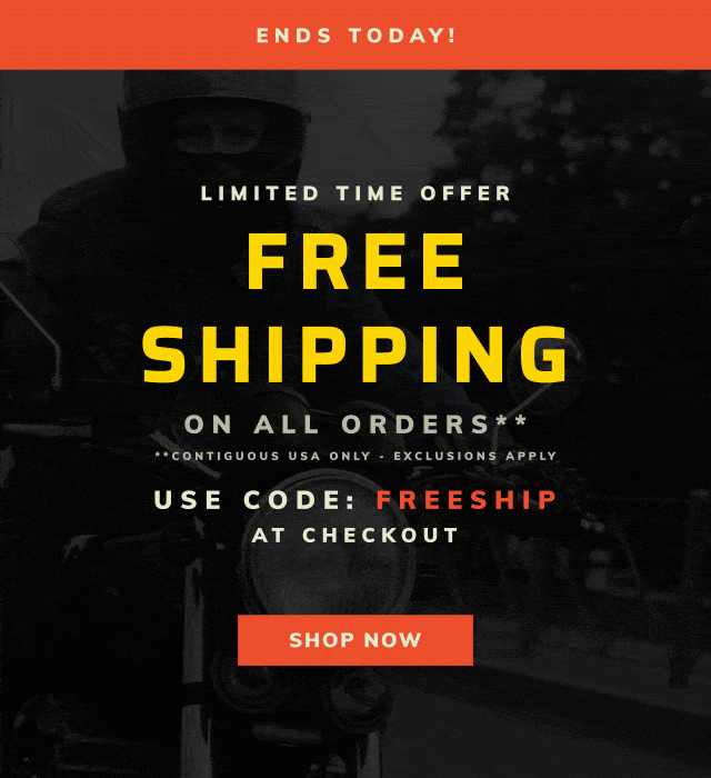Free Shipping ends today 