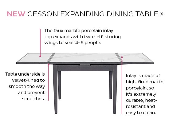 Cesson Expanding Dining Table