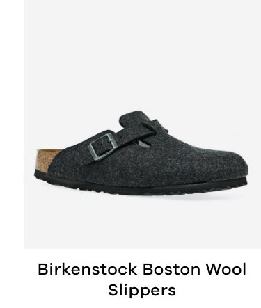 Birkenstock Boston Wool Felt Narrow Slippers