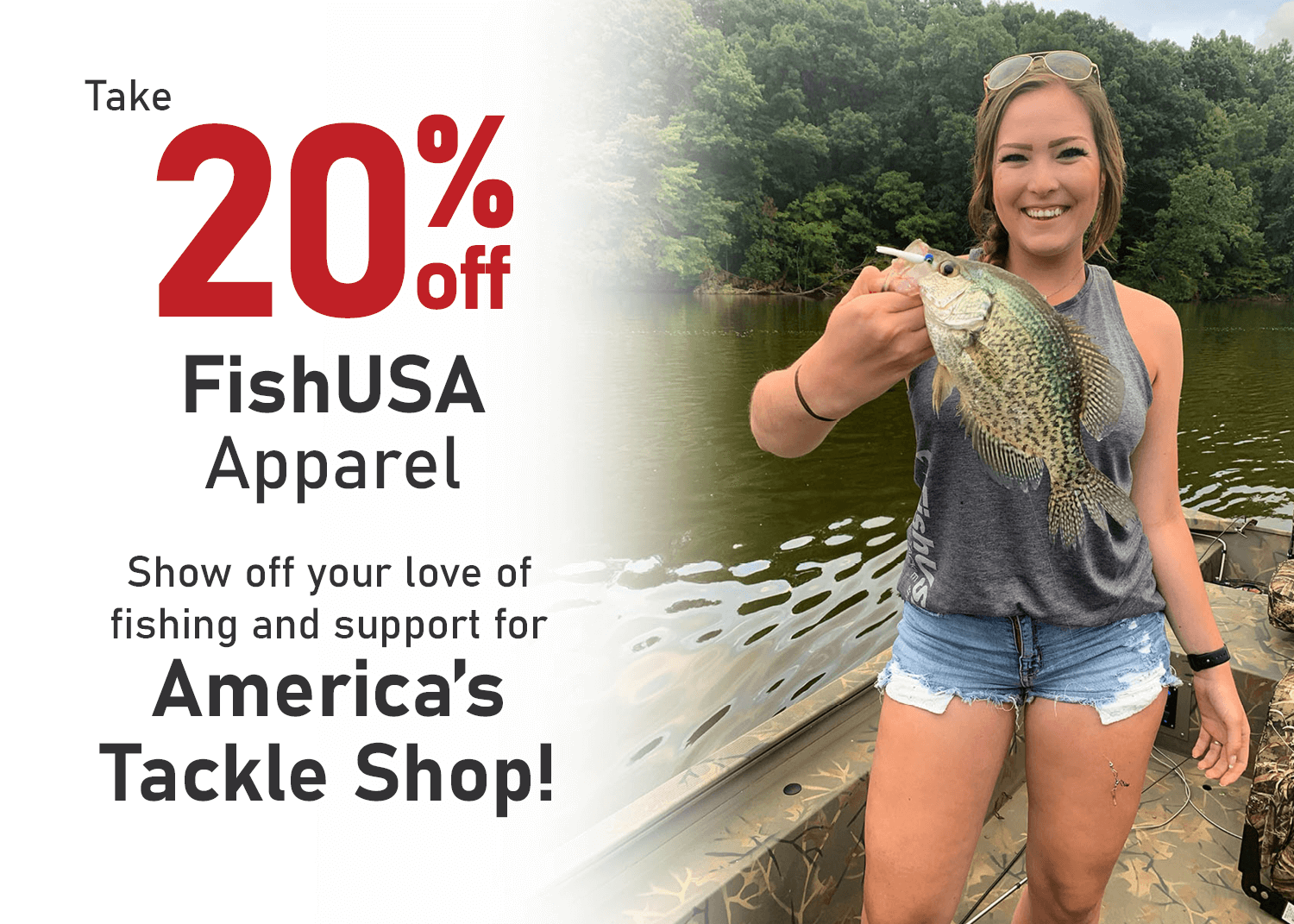 Save 20% on FishUSA Apparel