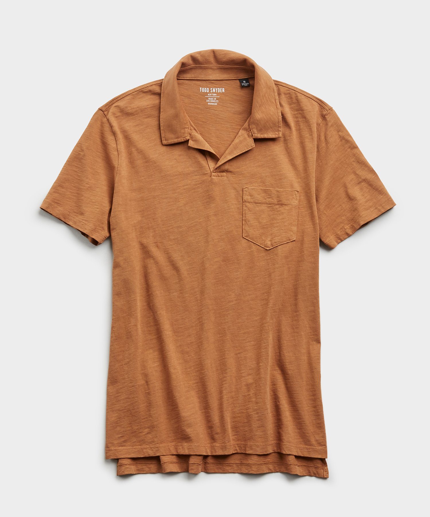 Image of Made in L.A. Slub Jersey Montauk Polo in Brass