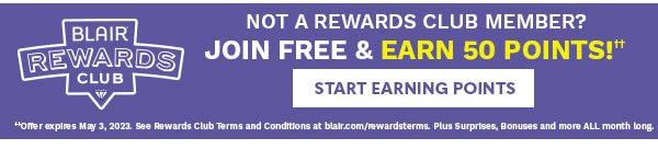 NOT A REWARDS CLUB MEMBER? JOIN FREE & EARN 50 POINTS†† START EARNING POINTS
