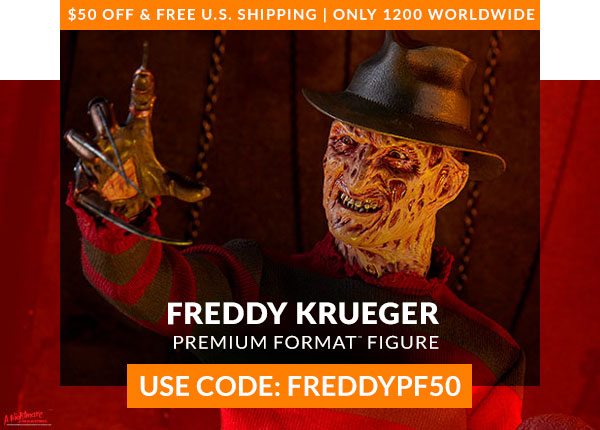 $50 OFF & FREE U.S. SHIPPING | ONLY 1200 WORLDWIDE Freddy Krueger Premium Format Figure