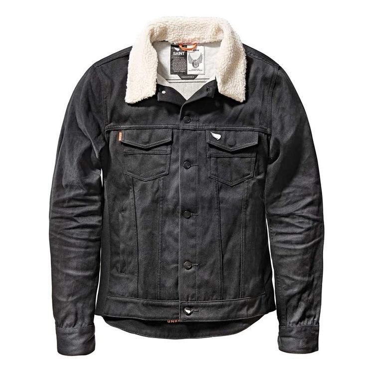 Saint Unbreakable Jacket With Detachable Shearling Collar