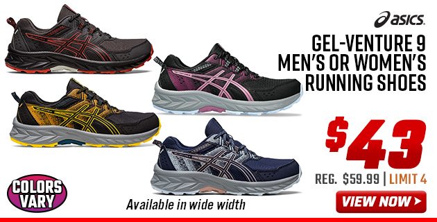 ASICS Gel-Venture 9 Men's or Women's Running Shoes