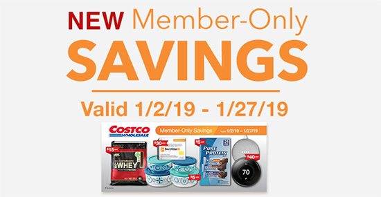 New Member-Only Savings Valid 1/2/19 - 1/27/19