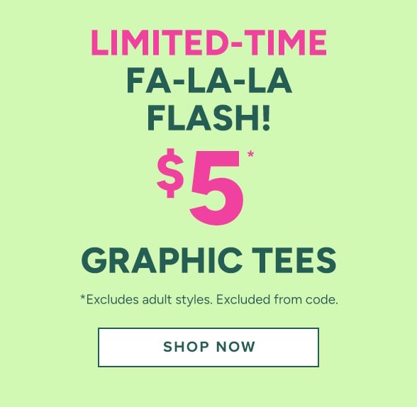 $5 Graphic Tees