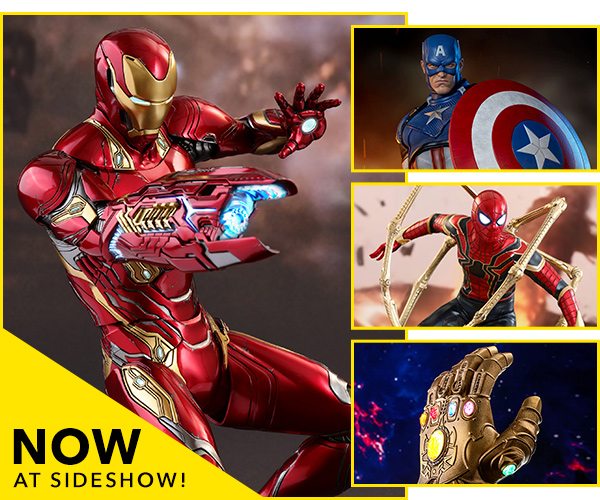 Now Available At Sideshow - Iron Man, Captain America, Iron-Spider, Infinity Gauntlet