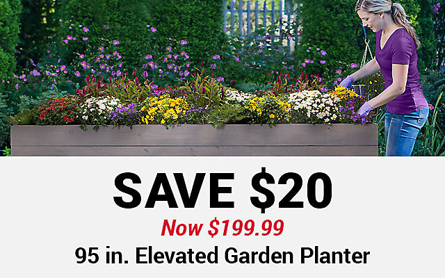 95 in Elevated Garden Planter