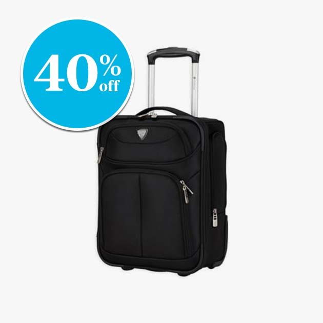 40% off Travelers Club artford 17 Inch Softside Underseat Bag