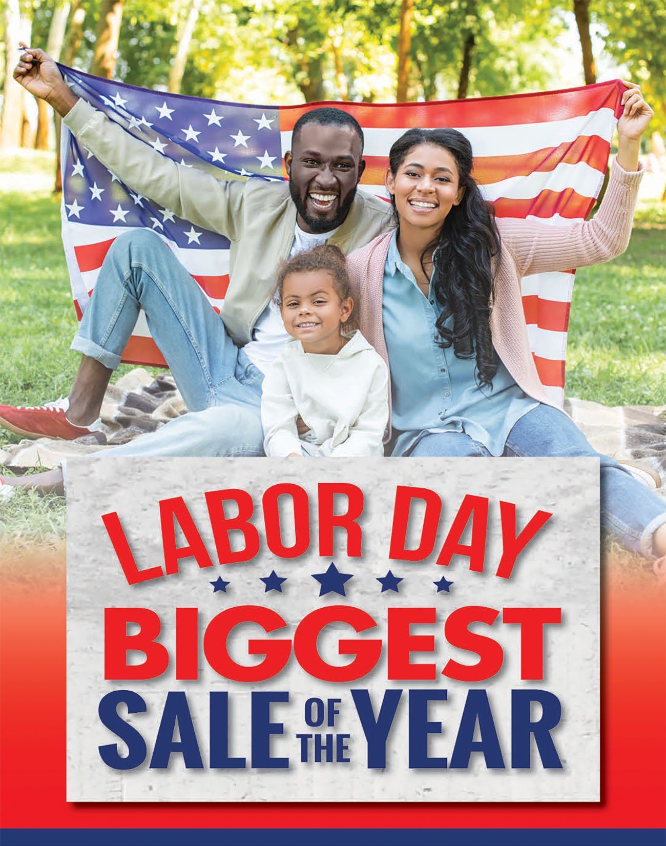 Labor-Day-Sale-Family-With-Flag