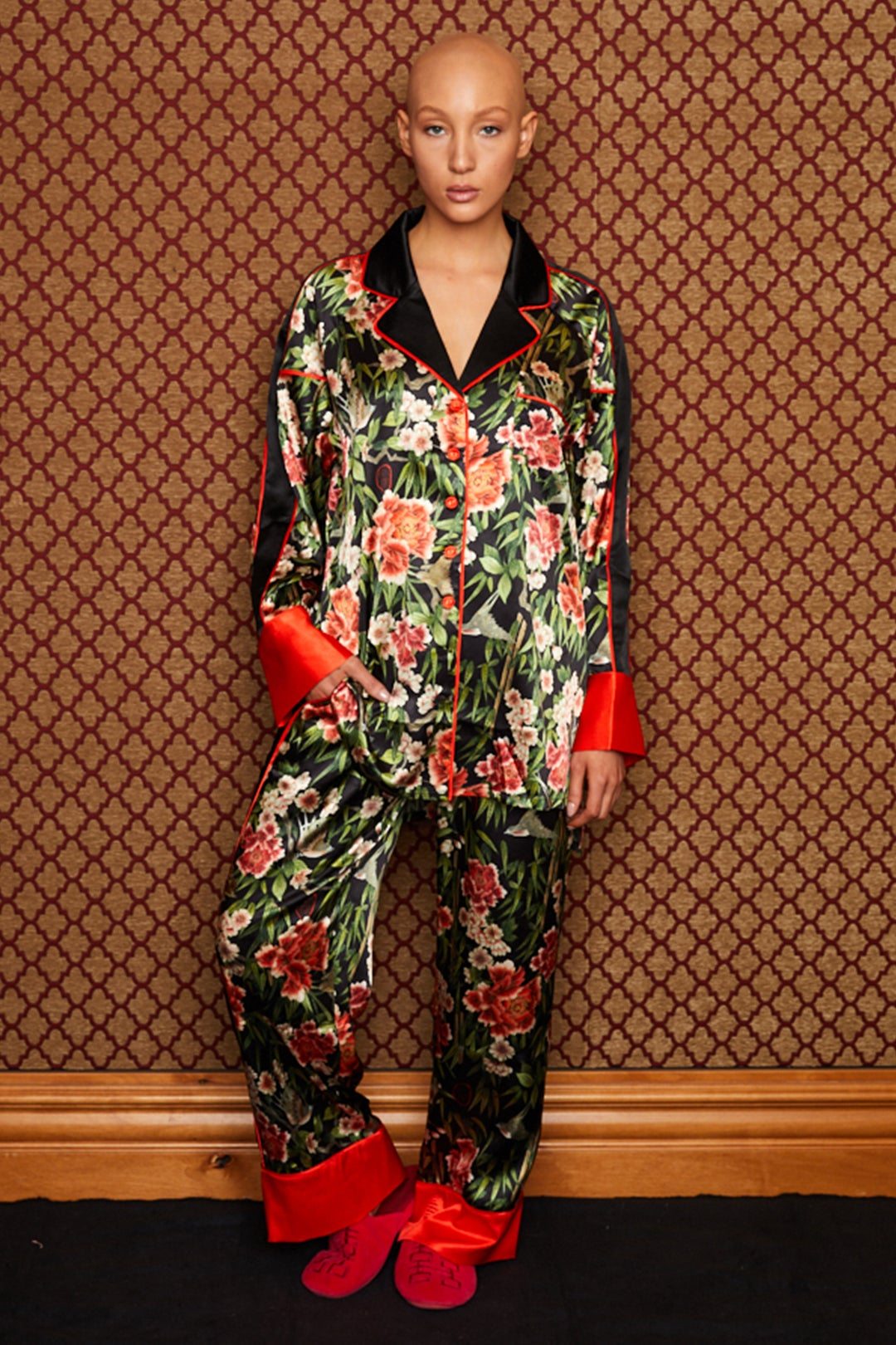 Image of HAHT PJ Set | Flock Together Noir