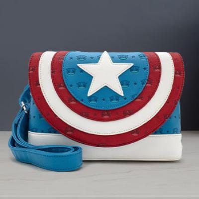 Captain America Shield Crossbody Apparel by Loungefly