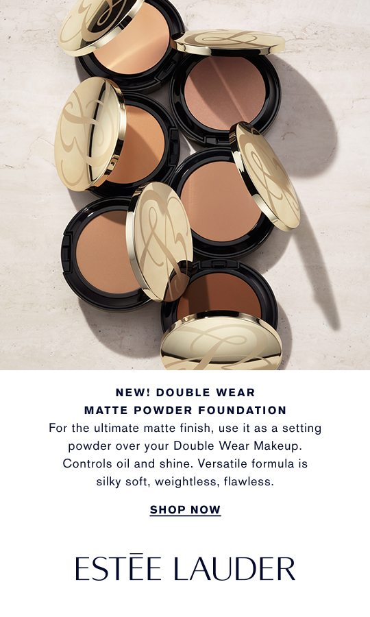 New! Double Wear Matte Powder Foundation
