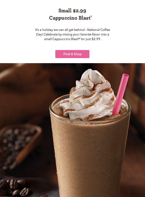 Small $2.99 Cappuccino Blast®