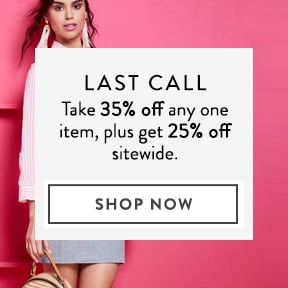 Get 25% off sitewide at Last Call.