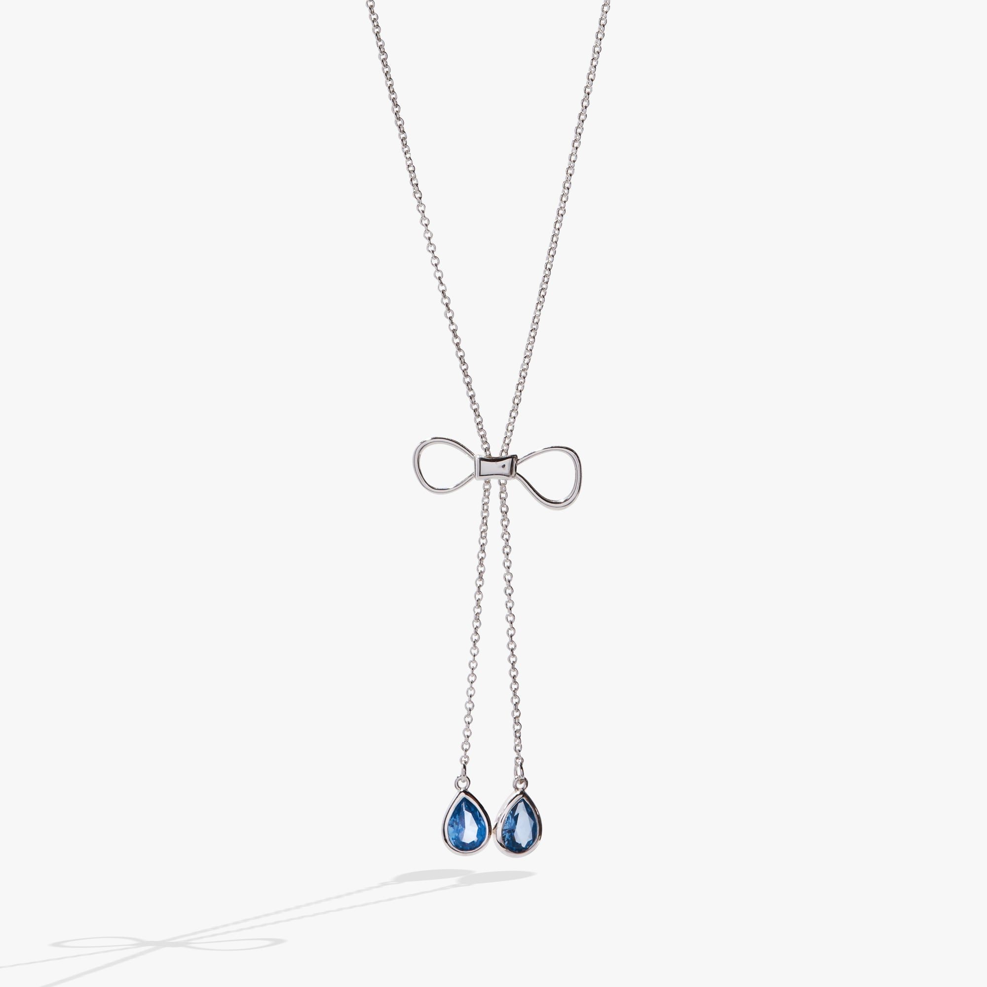 Image of Bow Adjustable Slider Necklace