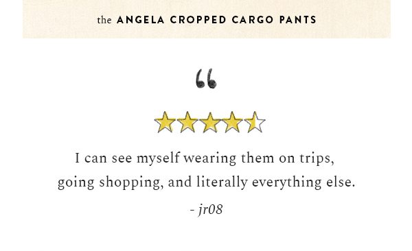 Shop the angela cropped cargo pants.