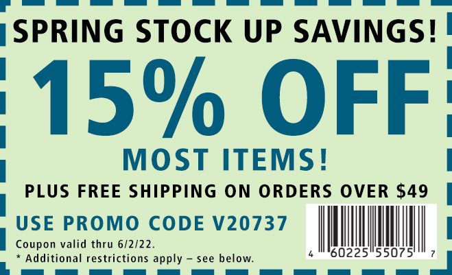 % Off Spring Stock Up Coupon