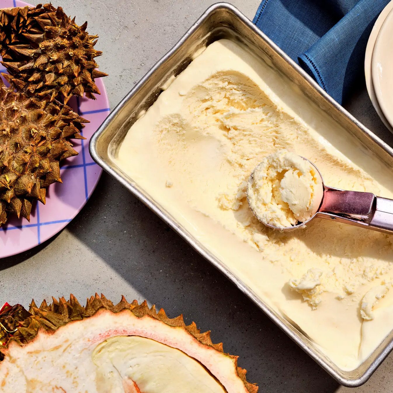 No-Churn Durian Ice Cream