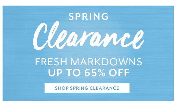 Spring Clearance