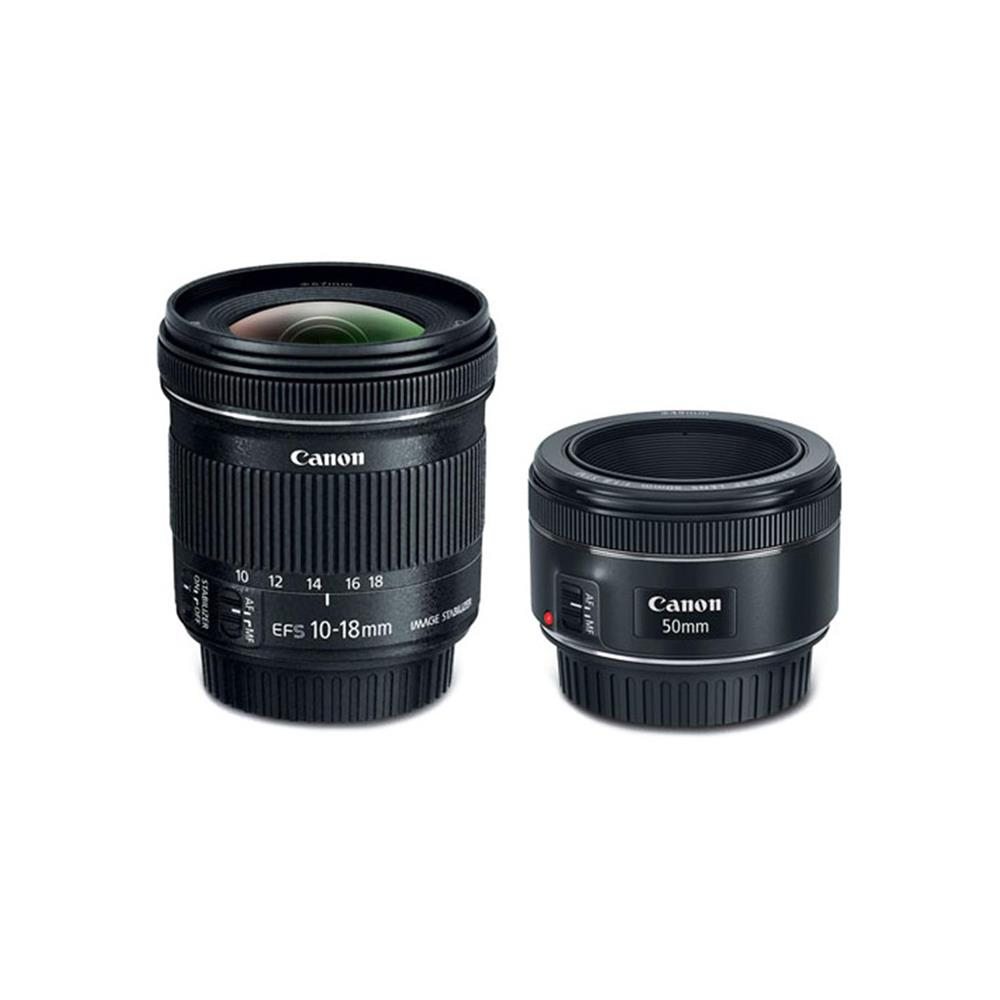 CANON 10-18MM & 50MM F1.8 2-LENS KIT