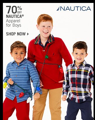 Shop 70% Off Nautica Apparel for Boys