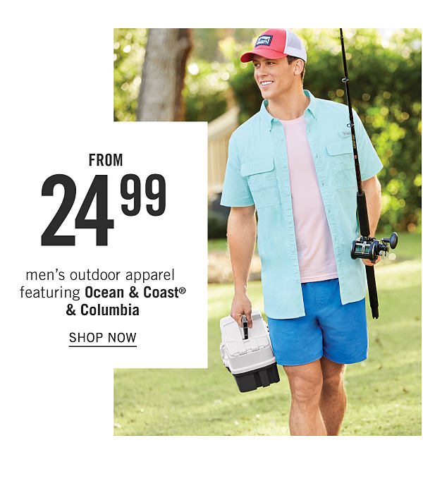 Men's outdoor apparel featuring Ocean & Coast & Columbia from $24.99. Shop Now.