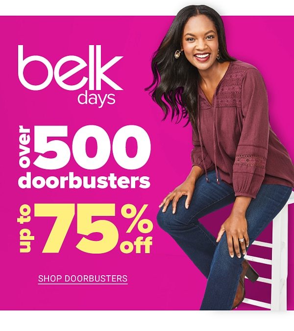 Over 500 Doorbusters - Up to 75% off - Get Coupon