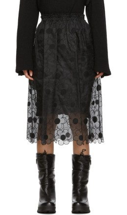 Moncler Genius - 4 Moncler Simone Rocha Black Lace Skirt