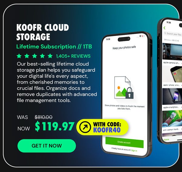 Koofr Cloud Storage: Lifetime Subscription (1TB)