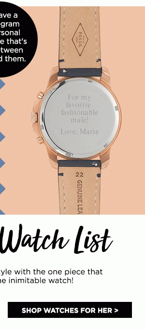 Things remembered 2025 fossil watch