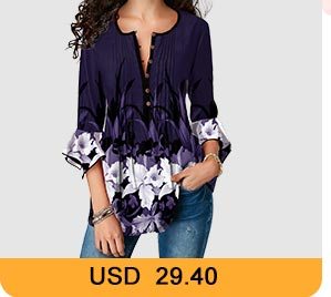 Flare Cuff Crinkle Chest Floral Print Blouse 