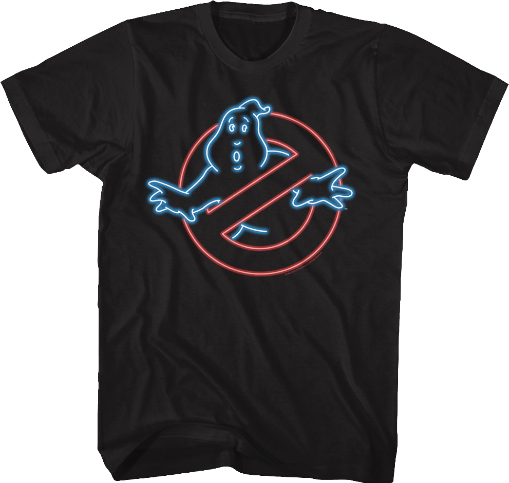 Neon Logo Real Ghostbusters T-Shirt