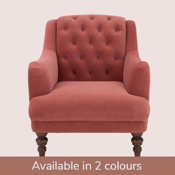 dunelm natalia velvet chair