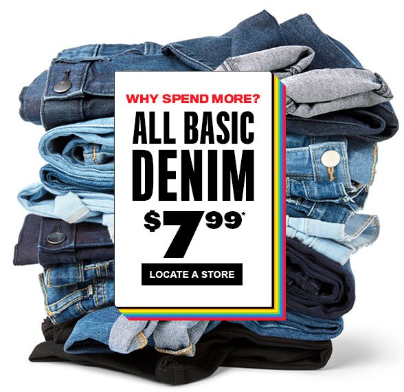 All Basic Denim $7.99