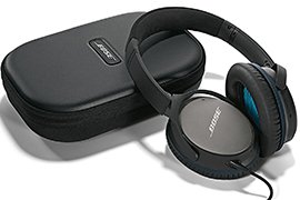 Bose QuietComfort 25 Acoustic Noise Cancelling Travel Headphones (for Apple devices) with Inline Mic/Remote