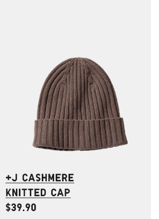 PLUS J CASHMERE KNITTED CAP