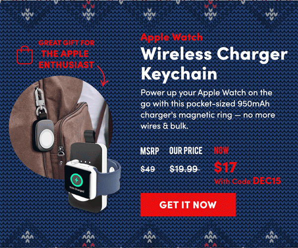 Apple Watch Wireless Charger Keychain | Get It Now