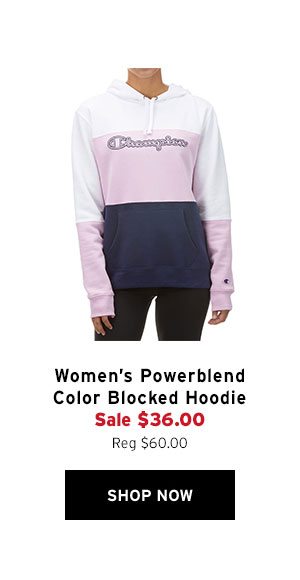 Women's Powerblend Color Blocked Hoodie - Click to Shop Now