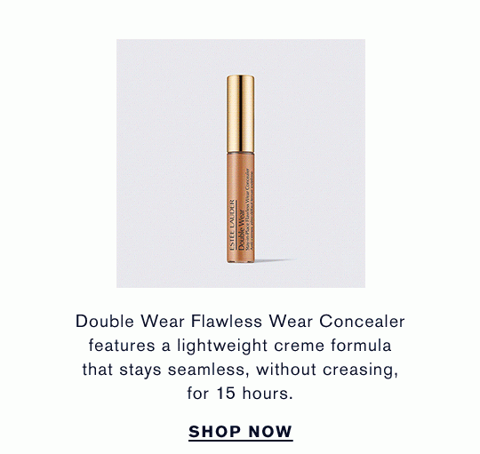 Double Wear Flawless Wear Concealer features a lightweight creme formula that stays seamless, without creasing, for 15 hours. | SHOP NOW
