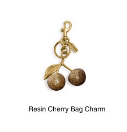 Resin Cherry Bag Charm