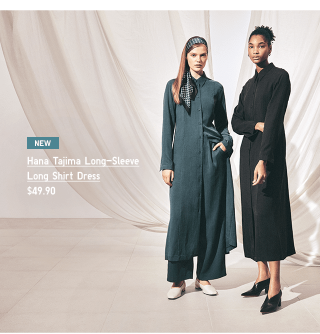 PDP6 - HANA TAJIMA LONG-SLEEVE LONG SHIRT DRESS