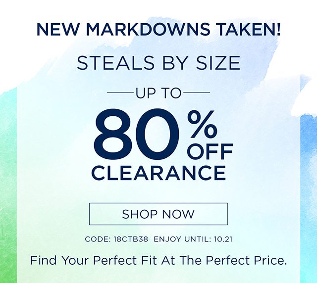 Steals By Size Up To 80% Off Clearance - Shop Now