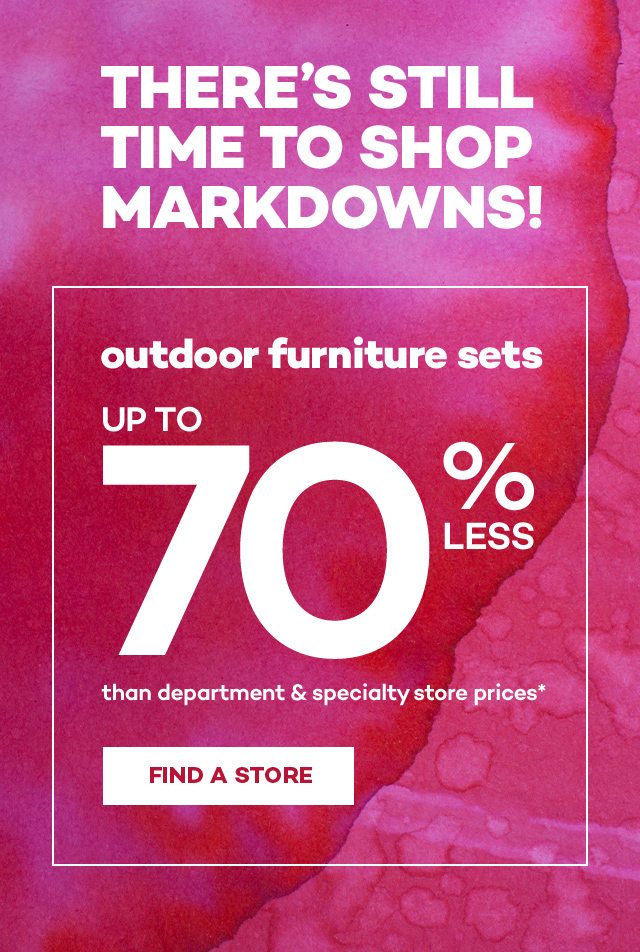 There is still time to shop markdowns!